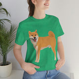 Shiba Inu Unisex Jersey Short Sleeve Tee, S - 3XL, 16 Colors, 100% Cotton, Light Fabric, FREE Shipping, Made in USA!!