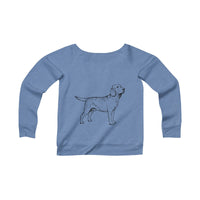 Labrador Retriever Women's Sponge Fleece Wide Neck Sweatshirt