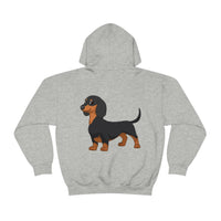 Dachshund Unisex Heavy Blend™ Hooded Sweatshirt, S - 5XL, 13 Colors, Cotton/Polyester, FREE Shipping, Made in USA!!