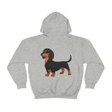 Dachshund Unisex Heavy Blend™ Hooded Sweatshirt, S - 5XL, 13 Colors, Cotton/Polyester, FREE Shipping, Made in USA!!