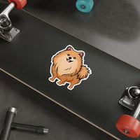 Pomeranian Die-Cut Stickers, Water Resistant Vinyl, 5 Sizes, Matte Finish, Indoor/Outdoor, FREE Shipping, Made in USA!!