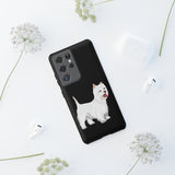 West Highland White Terrier Tough Cell Phone Cases, Impact Resistant, Matte or Glossy, FREE Shipping, Made in USA!!