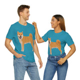 Shiba Inu Unisex Jersey Short Sleeve Tee, S - 3XL, 16 Colors, 100% Cotton, Light Fabric, FREE Shipping, Made in USA!!