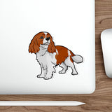 Cavalier King Charles Spaniel Die-Cut Stickers, 5 Image Sizes, Water Resistant Vinyl, Indoor/Outdoor, Matte Finish, FREE Shipping, Made in USA!!