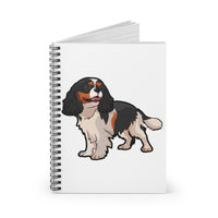 Tricolor Cavalier King Charles Spaniel Spiral Notebook - Ruled Line, Journal