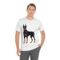 Doberman Pinscher Unisex Jersey Short Sleeve Tee