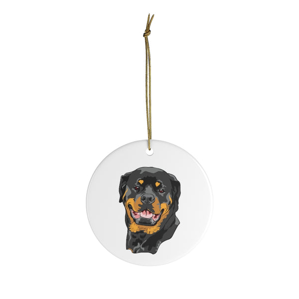 Rottweiler Ceramic Ornaments