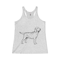 Labrador Retriever Tank Tops for Women Tri-Blend Racerback Tank