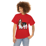 Basset Hound Unisex Heavy Cotton Tee, S - 5XL, 12 Colors, 100% Cotton, FREE  Shipping, Made in USA!!