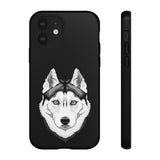 Siberian Husky Tough Cell Phone Cases, 33 Types of Cases, 2 Layer Case, Impact Resistant, FREE Shipping, Made in USA!!