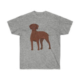 Vizsla Unisex Ultra Cotton Tee, 12 Colors, S - 5XL, FREE Shipping, Made in the USA!!