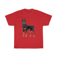 Doberman Pinscher Unisex Heavy Cotton Tee