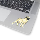 Mastiff Kiss-Cut Stickers, White or Transparent, 4 Sizes, For Indoor Use, Not Waterproof, Made in the USA!!