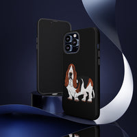 Basset Hound Tough Cases, 33 Sizes, Google, Samsung, iPhone, Matte or Glossy, Impact Resistant, Dual Layer Case, FREE Shipping, Made in USA!!