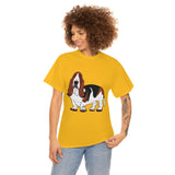 Basset Hound Unisex Heavy Cotton Tee, S - 5XL, 12 Colors, 100% Cotton, FREE  Shipping, Made in USA!!