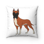 Great Dane Spun Polyester Square Pillow
