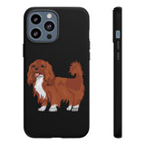 Ruby Cavalier King Charles Spaniel Tough Cases, Matte/Glossy, Outer Shell, 2 Layer Case For Protection, Over 30 Cases!!