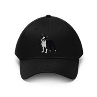 Boston Terrier Unisex Twill Hat, Cotton Twill, Adjustable Velcro Closure, FREE Shipping, Made in USA!!