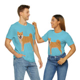 Shiba Inu Unisex Jersey Short Sleeve Tee, S - 3XL, 16 Colors, 100% Cotton, Light Fabric, FREE Shipping, Made in USA!!