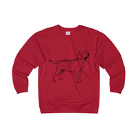 Labrador Retriever Sweatshirt, Unisex Heavyweight Fleece Crew