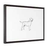 Labrador Retriever Horizontal Framed Premium Gallery Wrap Canvas