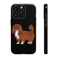 Ruby Cavalier King Charles Spaniel Tough Cases, Matte/Glossy, Outer Shell, 2 Layer Case For Protection, Over 30 Cases!!