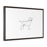 Labrador Retriever Horizontal Framed Premium Gallery Wrap Canvas