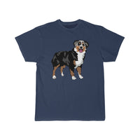 Australian Shepherd Men's Short Sleeve Tee, S - 5 XL, 11 Colors, Soft Cotton, Light Fabric, FREE Shipping, Made in USA!!