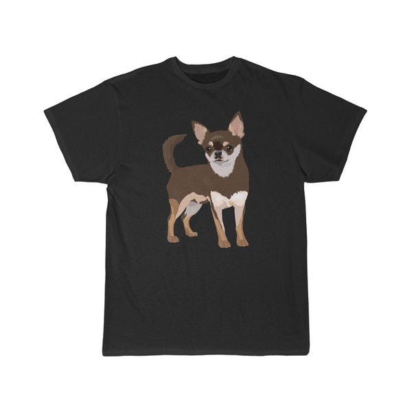 Chihuahua Men's Short Sleeve Tee, Preshrunk Cotton, S - 3XL, White or Black Color, Made in the USA!!