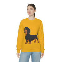 Dachshund Unisex Heavy Blend™ Crewneck Sweatshirt, S - 2XL, 14 Colors, Cotton/Polyester, Medium Fabric, FREE Shipping, Made in USA!!