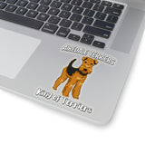 Airedale Terrier Kiss-Cut Stickers, 4 Sizes, FREE Shipping, Made in USA!!