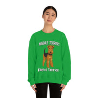 Airedale Terrier Unisex Heavy Blend Crewneck Sweatshirt, S - 3XL, 6 Colors, Loose Fit, FREE Shipping, Made in USA!!