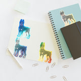 Doberman Pinscher Sticker Sheets, 2 Image Sizes, 3 Image Surfaces, Water Resistant Vinyl, FREE Shipping, Made in USA!!