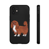 Ruby Cavalier King Charles Spaniel Tough Cases, Matte/Glossy, Outer Shell, 2 Layer Case For Protection, Over 30 Cases!!