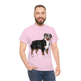 Australian Shepherd Unisex Heavy Cotton Tee, S-5XL, 12 Colors, 100% Cotton, Light Fabric, FREE Shipping, Made in USA!!