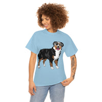 Australian Shepherd Unisex Heavy Cotton Tee, S-5XL, 12 Colors, 100% Cotton, Light Fabric, FREE Shipping, Made in USA!!