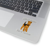Airedale Terrier Kiss-Cut Stickers, 4 Sizes, FREE Shipping, Made in USA!!