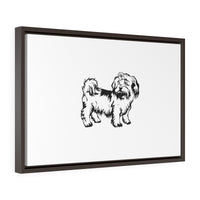 Shih Tzu Horizontal Framed Premium Gallery Wrap Canvas