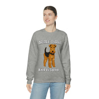 Airedale Terrier Unisex Heavy Blend Crewneck Sweatshirt, S - 3XL, 6 Colors, Loose Fit, FREE Shipping, Made in USA!!