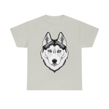 Siberian Husky Unisex Heavy Cotton Tee, S - 5XL, 12 Colors, Light Fabric, FREE Shipping, Made in USA!!