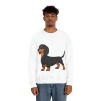 Dachshund Unisex Heavy Blend™ Crewneck Sweatshirt, S - 2XL, 14 Colors, Cotton/Polyester, Medium Fabric, FREE Shipping, Made in USA!!