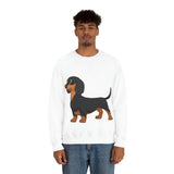 Dachshund Unisex Heavy Blend™ Crewneck Sweatshirt, S - 2XL, 14 Colors, Cotton/Polyester, Medium Fabric, FREE Shipping, Made in USA!!