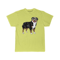 Australian Shepherd Men's Short Sleeve Tee, S - 5 XL, 11 Colors, Soft Cotton, Light Fabric, FREE Shipping, Made in USA!!