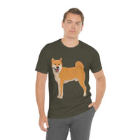 Shiba Inu Unisex Jersey Short Sleeve Tee, S - 3XL, 16 Colors, 100% Cotton, Light Fabric, FREE Shipping, Made in USA!!