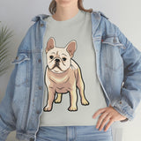 French Bulldog Unisex Heavy Cotton Tee, S - 5XL, 12 Colors, Light Fabric, FREE Shipping, Made in USA!!