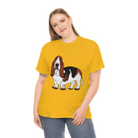 Basset Hound Unisex Heavy Cotton Tee, S - 5XL, 12 Colors, 100% Cotton, FREE  Shipping, Made in USA!!