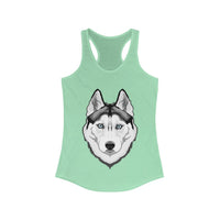 Siberian Husky Women's Ideal Racerback Tank