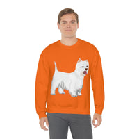 West Highland White Terrier Unisex Heavy Blend™ Crewneck Sweatshirt, S - 5XL, Cotton/Polyester, FREE Shipping, Made in USA!!