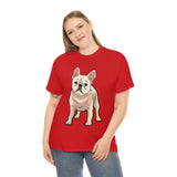 French Bulldog Unisex Heavy Cotton Tee, S - 5XL, 12 Colors, Light Fabric, FREE Shipping, Made in USA!!