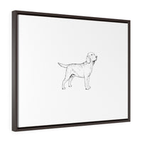 Labrador Retriever Horizontal Framed Premium Gallery Wrap Canvas